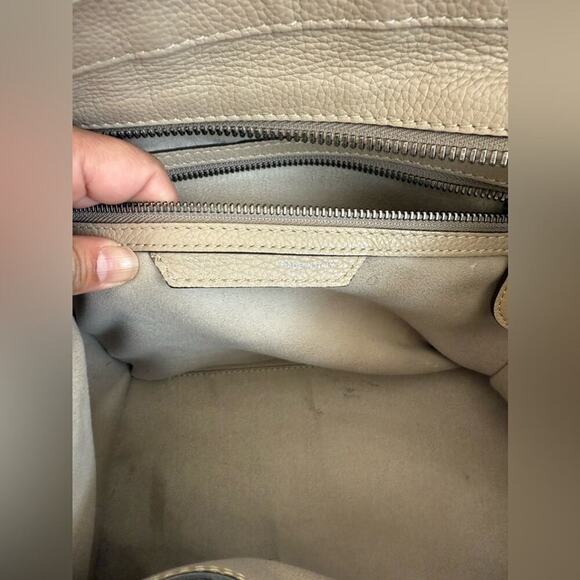 Celine Tan calfskin leather Mini Dune tote bag - Picture 9 of 11